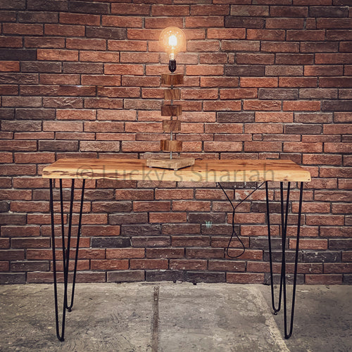 Acacia Live Edge Wood hairpin console | Lucky Furniture & Handicrafts.