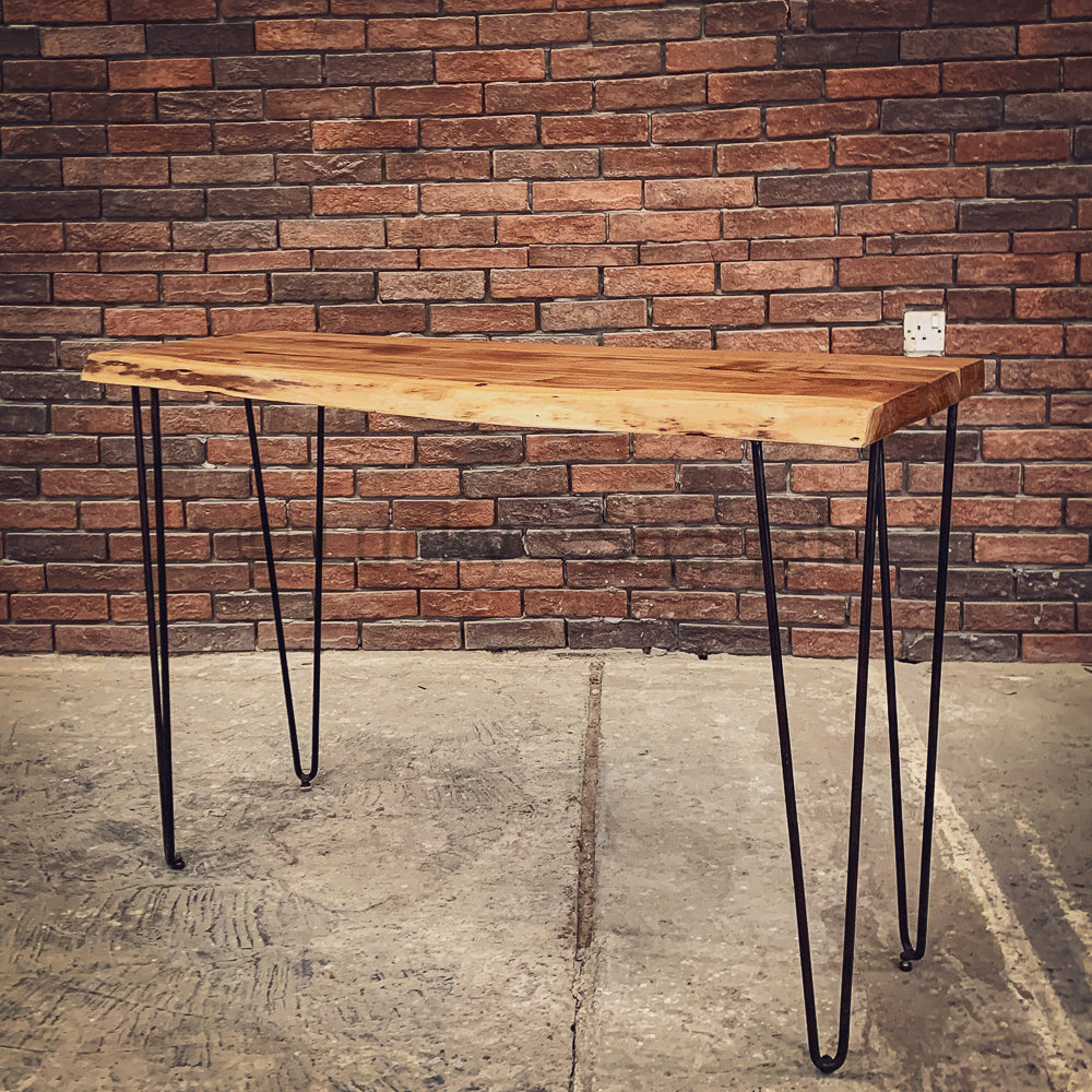 Acacia Live Edge Wood hairpin console | Lucky Furniture & Handicrafts.