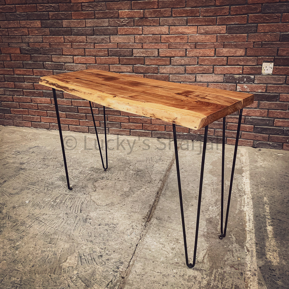 Acacia Live Edge Wood hairpin console | Lucky Furniture & Handicrafts.