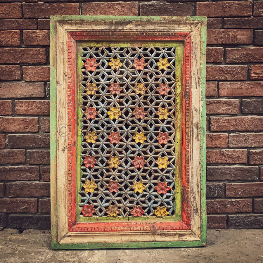 Carved Multi color wall panel | Lucky Furniture & Handicrafts.