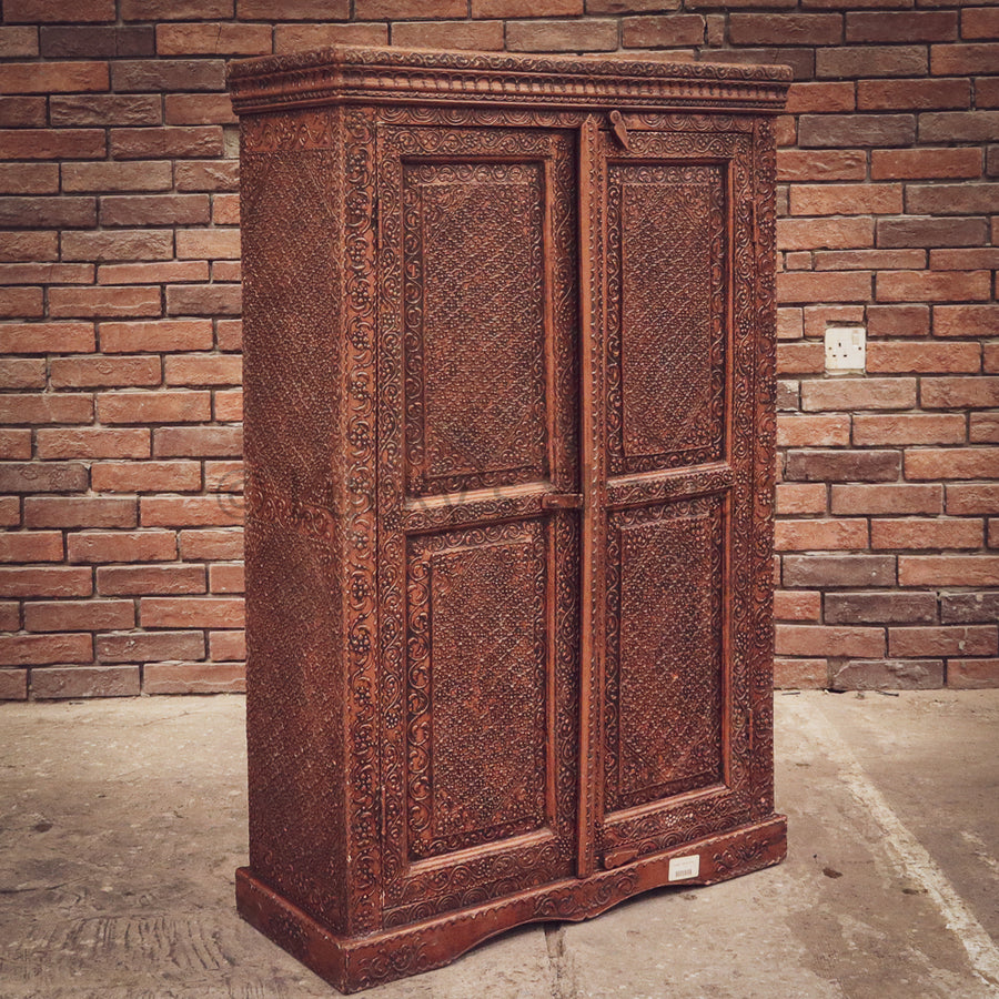 Copper Finish Vintage Cabinet | Lucky Furniture & Handicrafts.