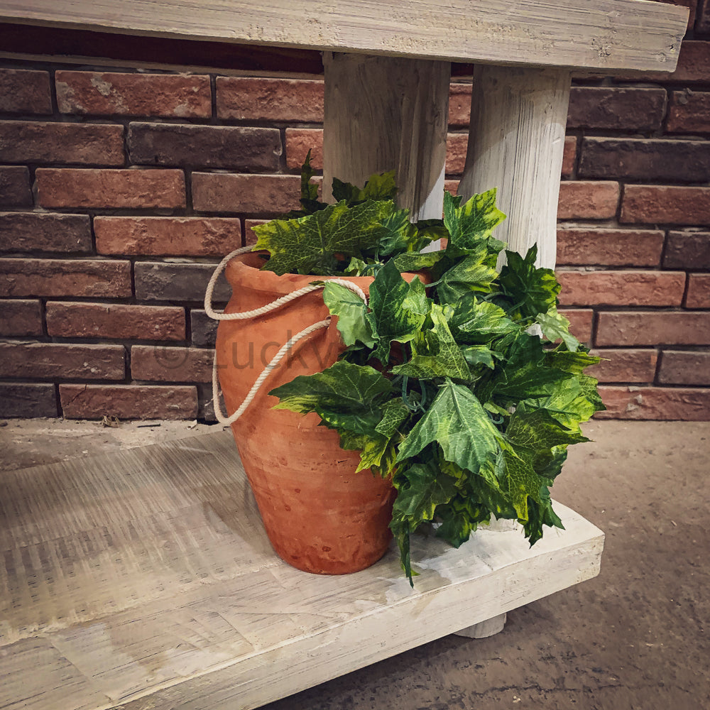 Bamboo Log Shelf whitewash | Lucky Furniture & Handicrafts.