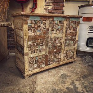 Recycle Block design box console | Lucky Furniture & Handicrafts.