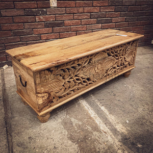 Hand carved floral box | Lucky Furniture & Handicrafts.