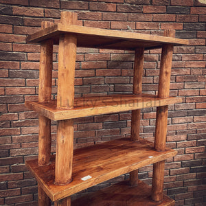 Bamboo Log Bookshelf | Lucky Furniture & Handicrafts.