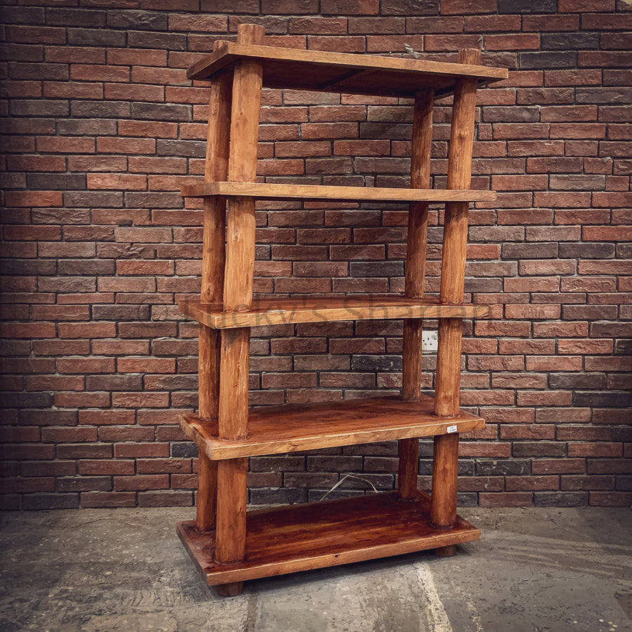 Bamboo Log Bookshelf | Lucky Furniture & Handicrafts.