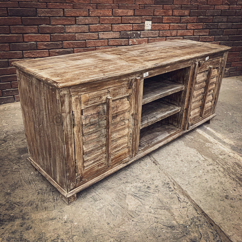 Cottage Chic Shutter Tv stand | Lucky Furniture & Handicrafts.