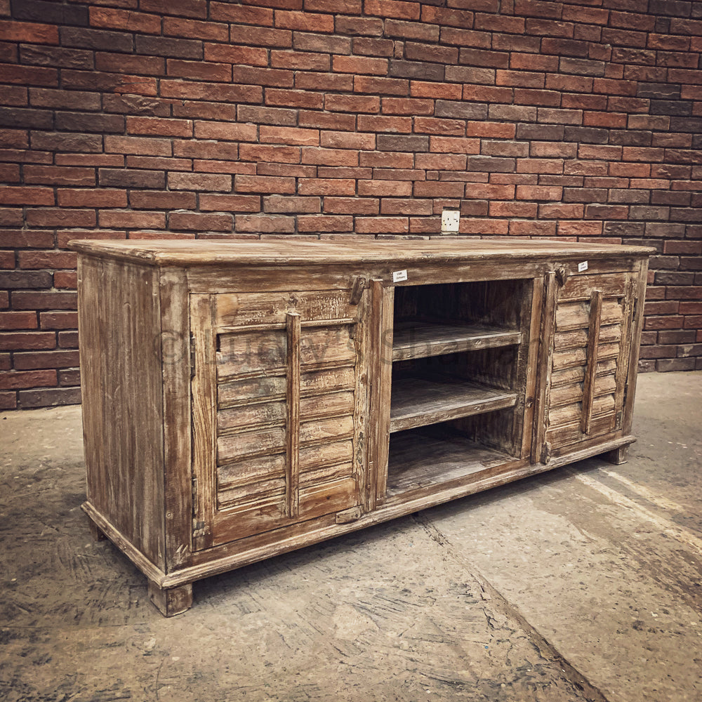 Cottage Chic Shutter Tv stand | Lucky Furniture & Handicrafts.