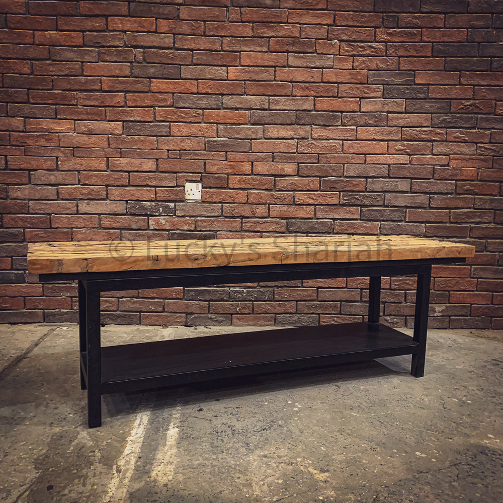 Railway Sleeper Minimalist Tv Stand | Lucky Furniture & Handicrafts.