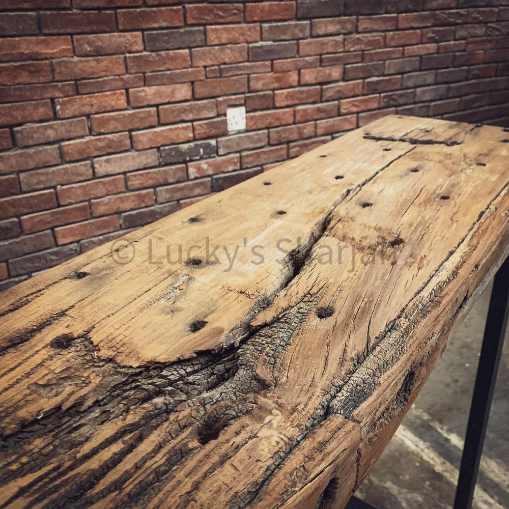 Vintage Teak Console U Legs | Lucky Furniture & Handicrafts.