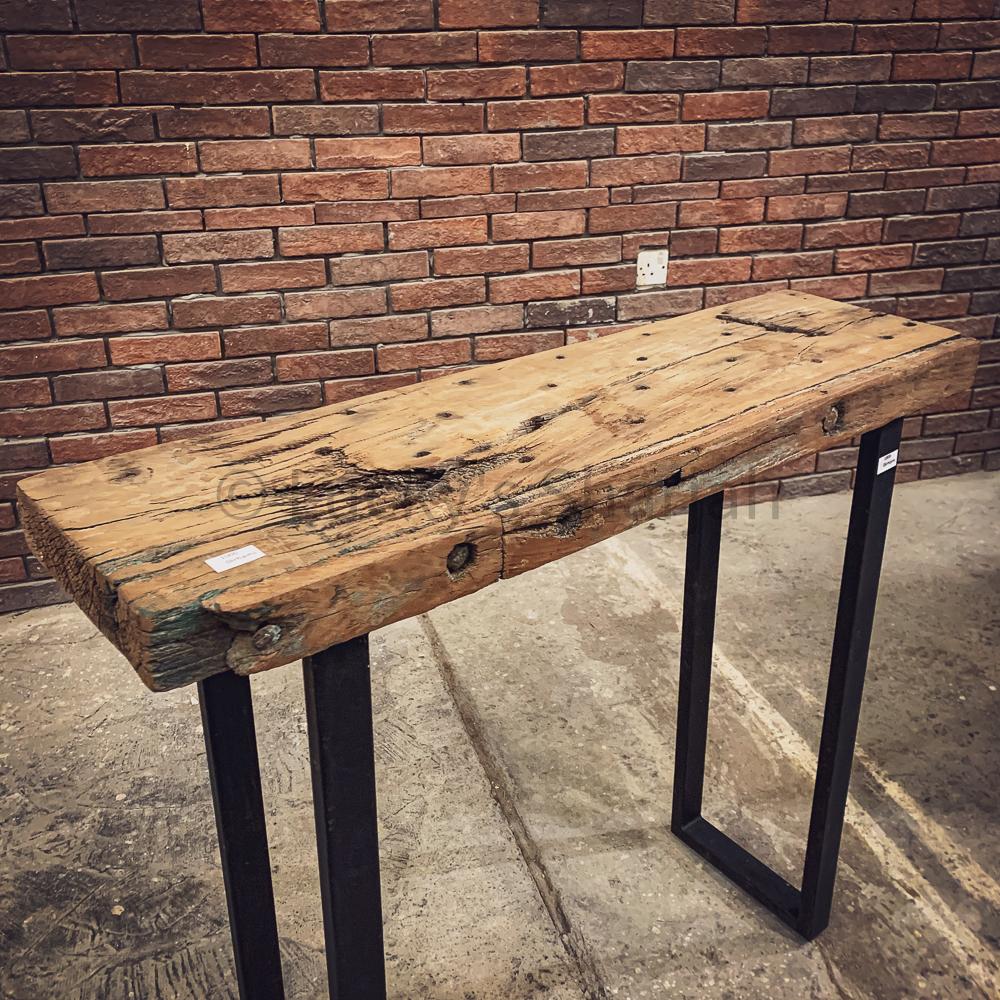Vintage Teak Console U Legs | Lucky Furniture & Handicrafts.