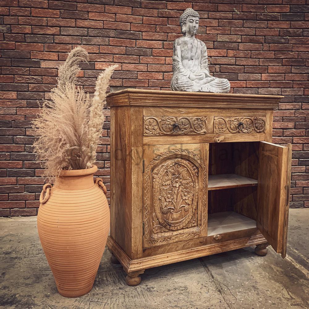 2 Draw Carved Sideboard | Lucky Furniture & Handicrafts.