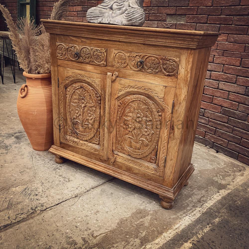 2 Draw Carved Sideboard | Lucky Furniture & Handicrafts.