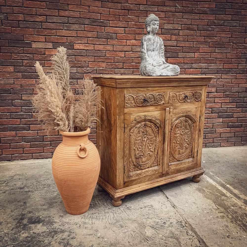 2 Draw Carved Sideboard | Lucky Furniture & Handicrafts.