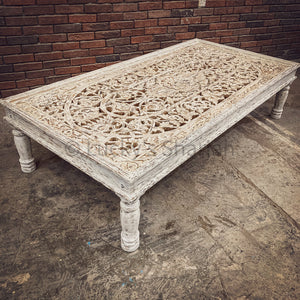 Carved panel coffee table | Lucky Furniture & Handicrafts.