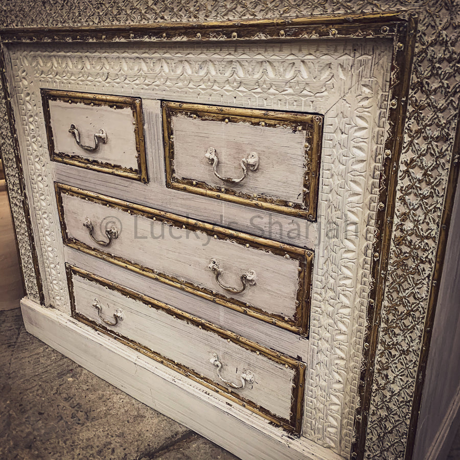 Carved brass inaly drawchest | Lucky Furniture & Handicrafts.