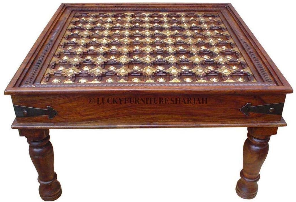 Brass Inlay Table | Lucky Furniture & Handicrafts.