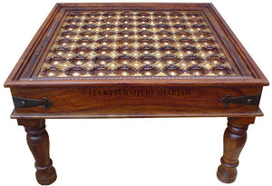 Brass Inlay Table | Lucky Furniture & Handicrafts.
