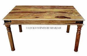 Sheesham Wood Dining Table | Lucky Furniture & Handicrafts.