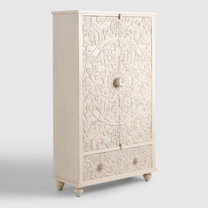 Carved Two Door Cabinet | Lucky Furniture & Handicrafts.