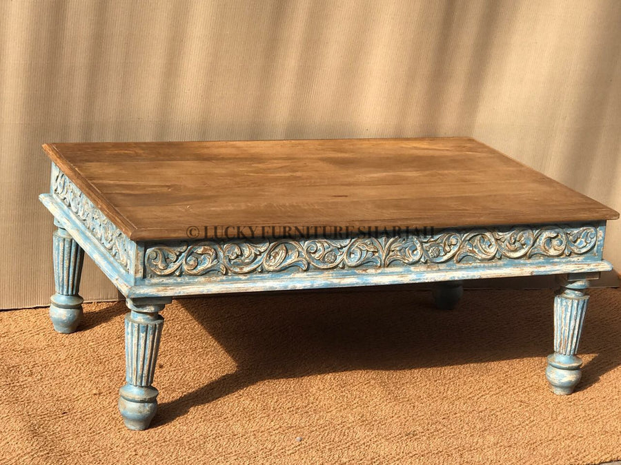 Side Carved Coffee Table | Lucky Furniture & Handicrafts.
