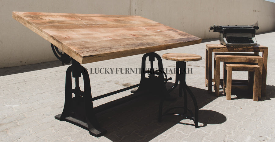 Trestle Drafting Table | Lucky Furniture & Handicrafts.