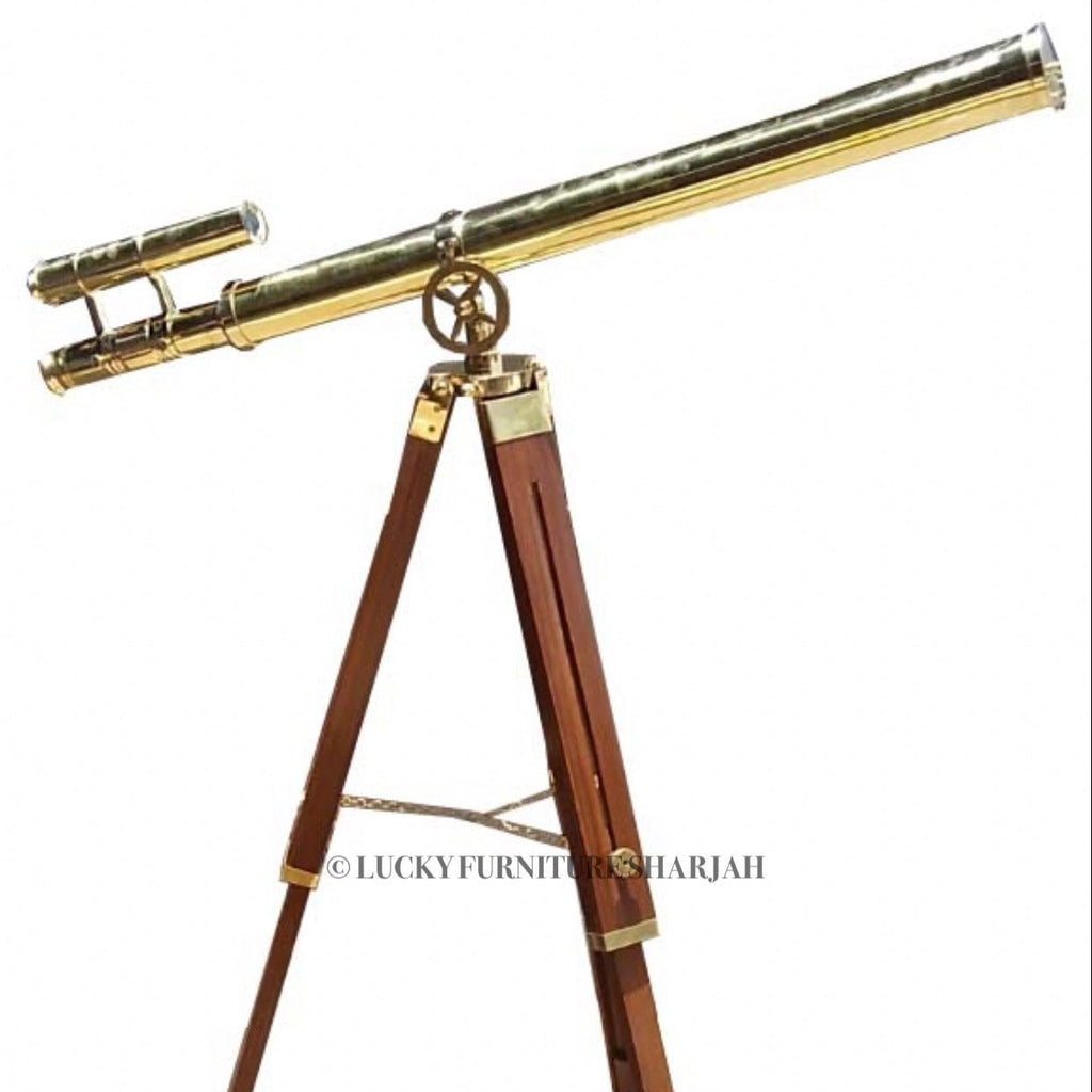 Tripod Brass Telescope | Lucky Furniture & Handicrafts.