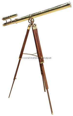 Tripod Brass Telescope | Lucky Furniture & Handicrafts.