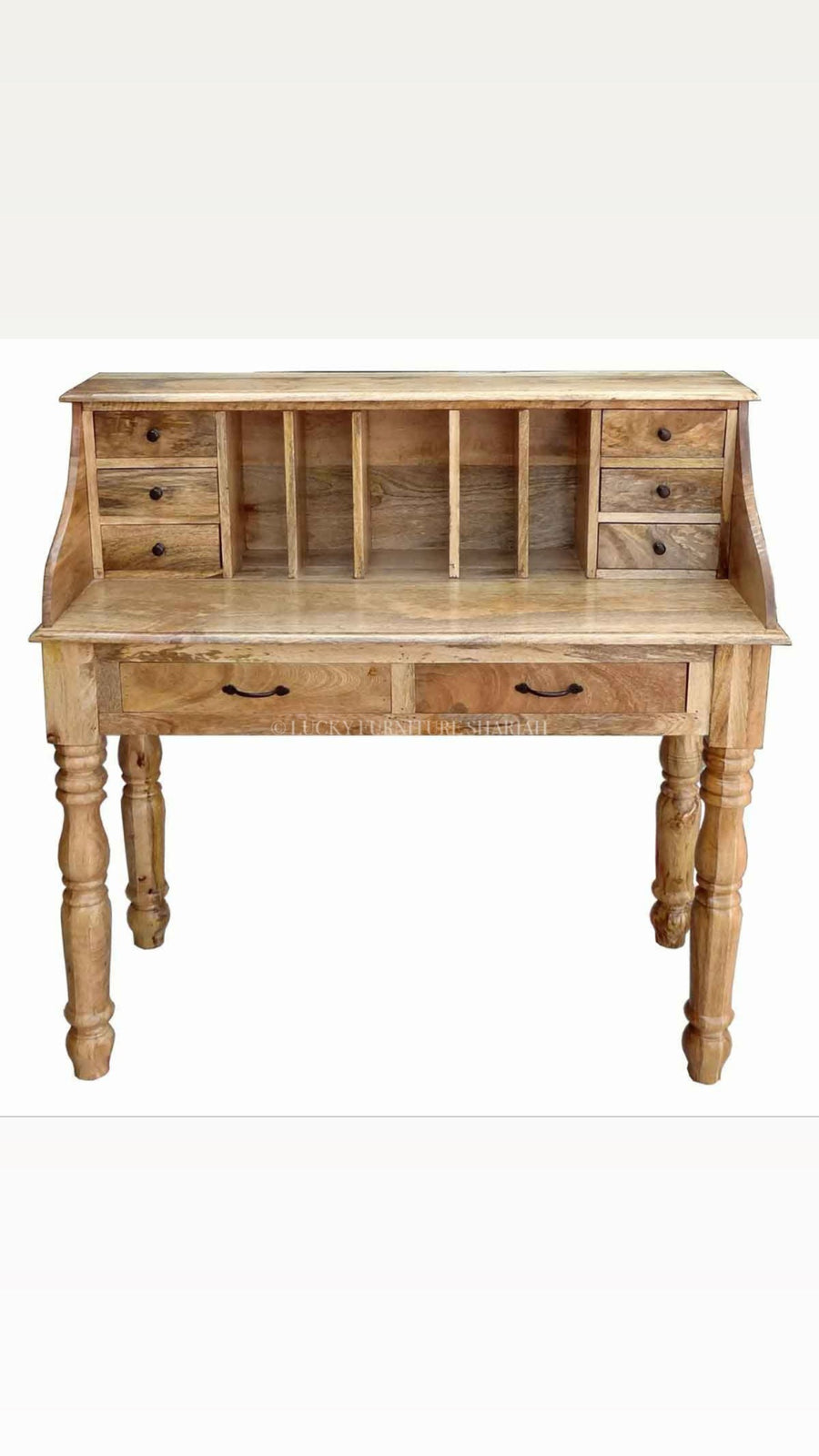 High Back Mango Wood Desk | Lucky Furniture & Handicrafts.