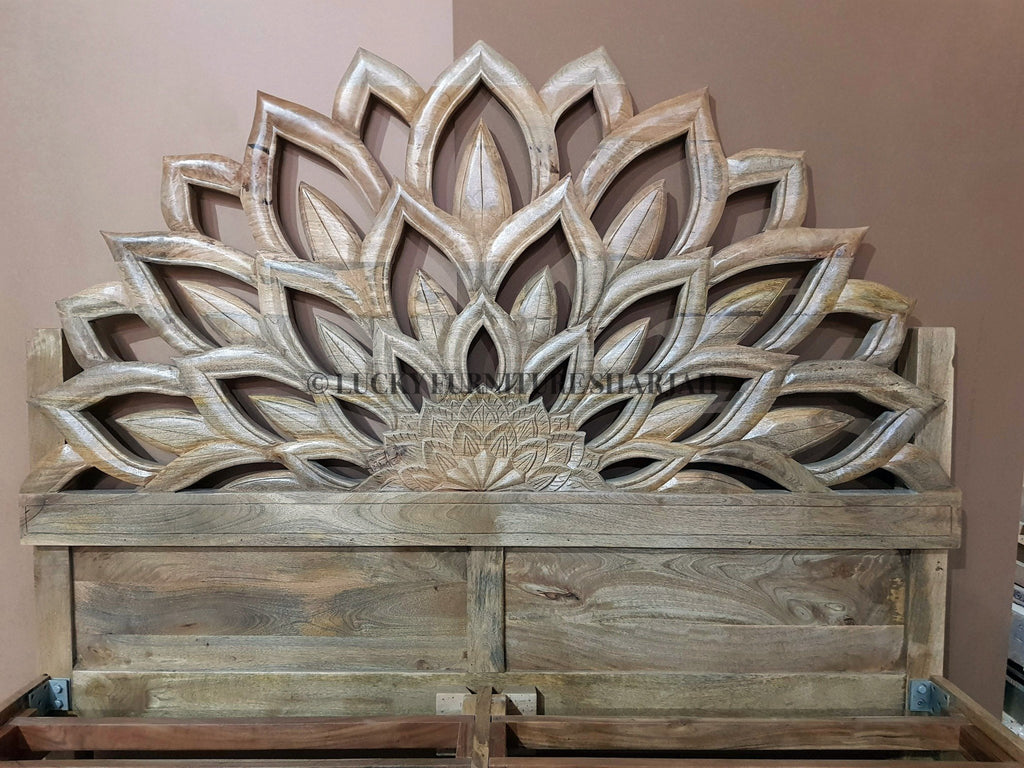 Boho Carved Bed | Lucky Furniture & Handicrafts.