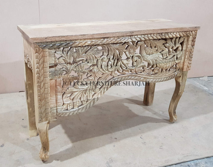 Hand Carved Console | Lucky Furniture & Handicrafts.