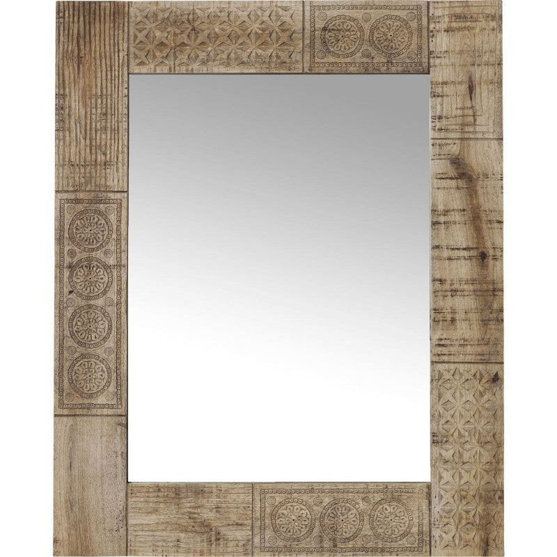Tribal Carved Mirror Frame | Lucky Furniture & Handicrafts.