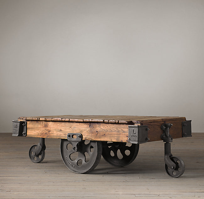 Industrial Cart Coffee Table | Lucky Furniture & Handicrafts.