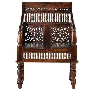 Carved Bench Single Seater | Lucky Furniture & Handicrafts.